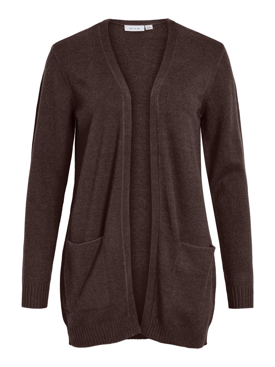 Viril strik cardigan - Coffee Bean